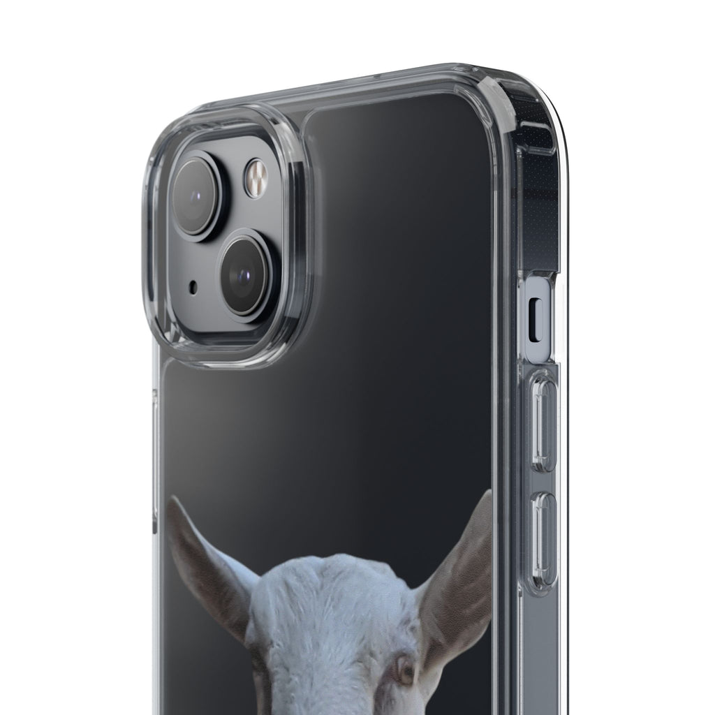 Goat Portrait Clear Phone Case