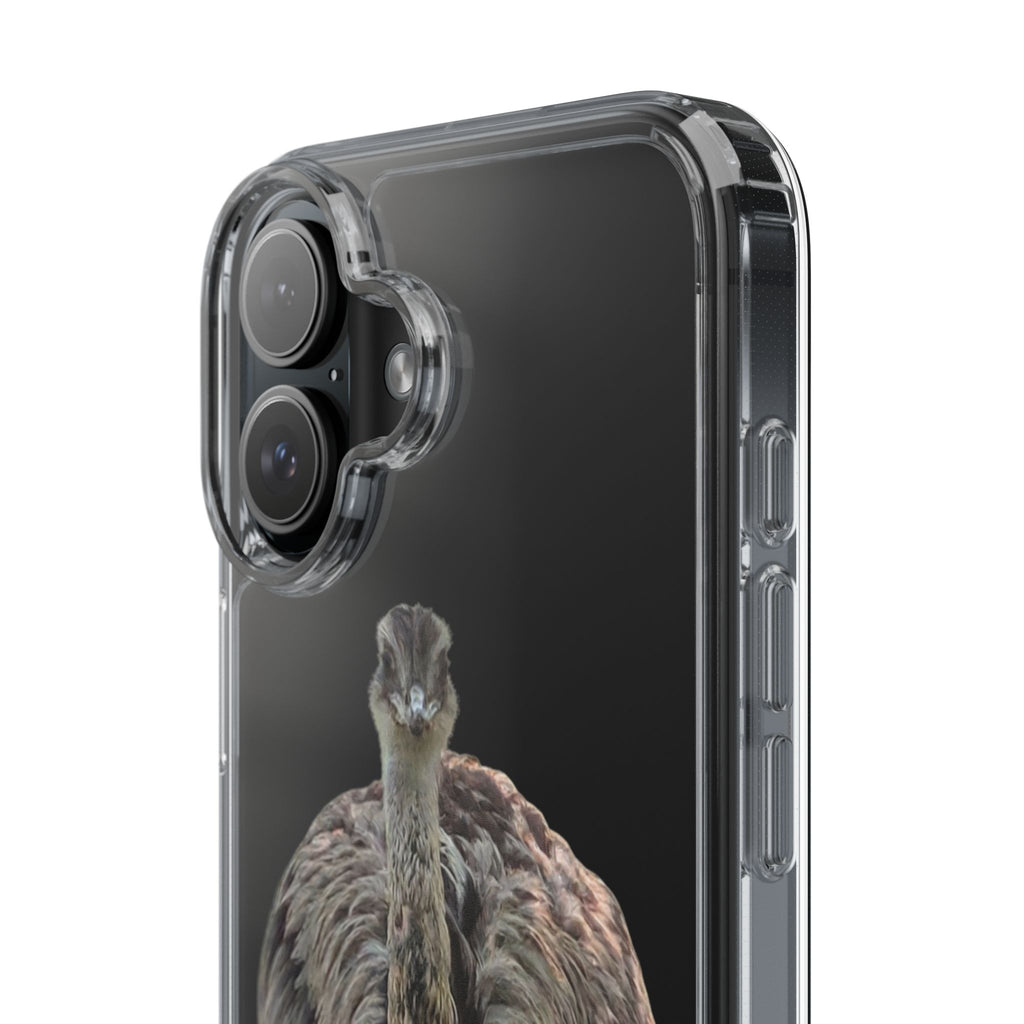 Clear Phone Case — Cute Emu Bird Design
