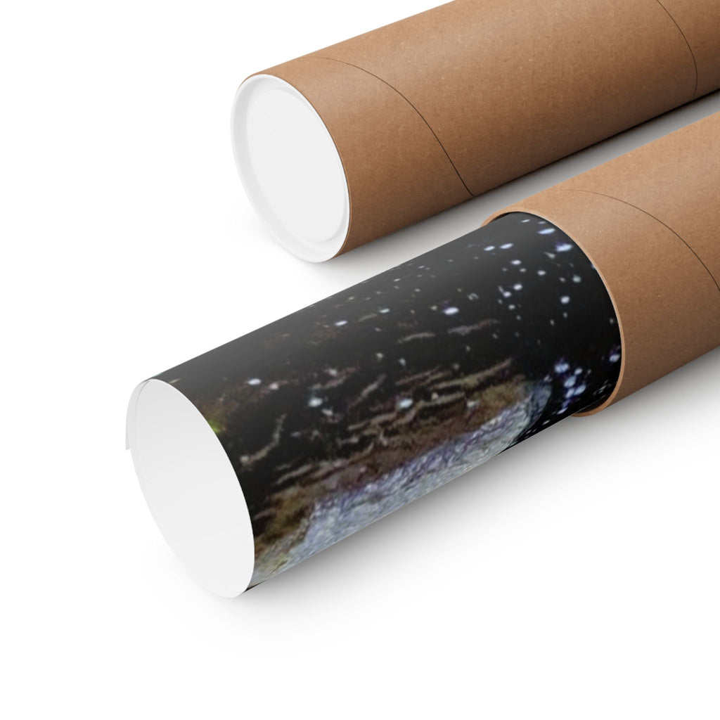Waterfall Nature Poster — Vertical Matte Landscape Print