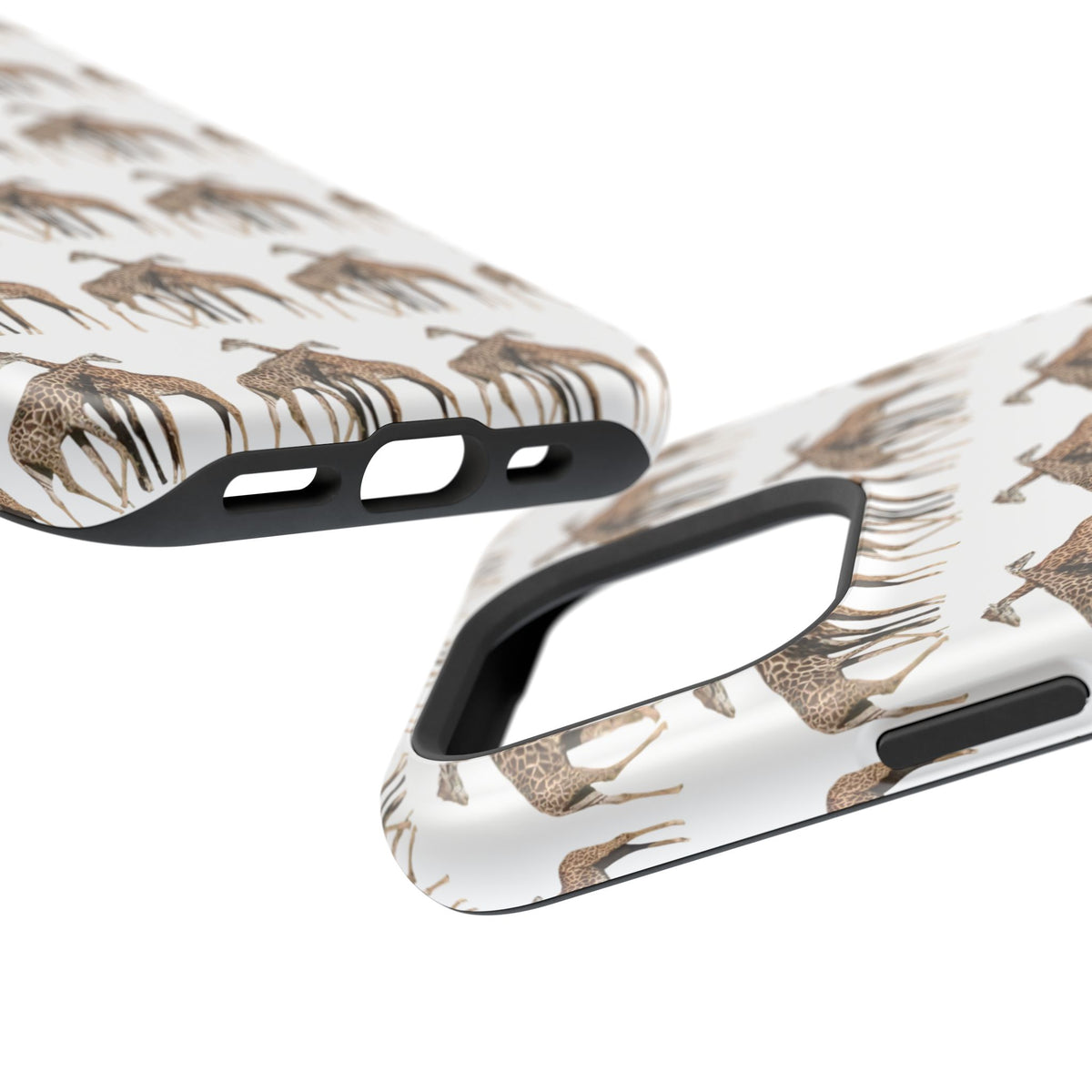 Giraffe Nature Photo Magnetic iPhone & Samsung Case — MagSafe Compatible, Dual-Layer Impact-Resistant Cover, Wildlife Gift