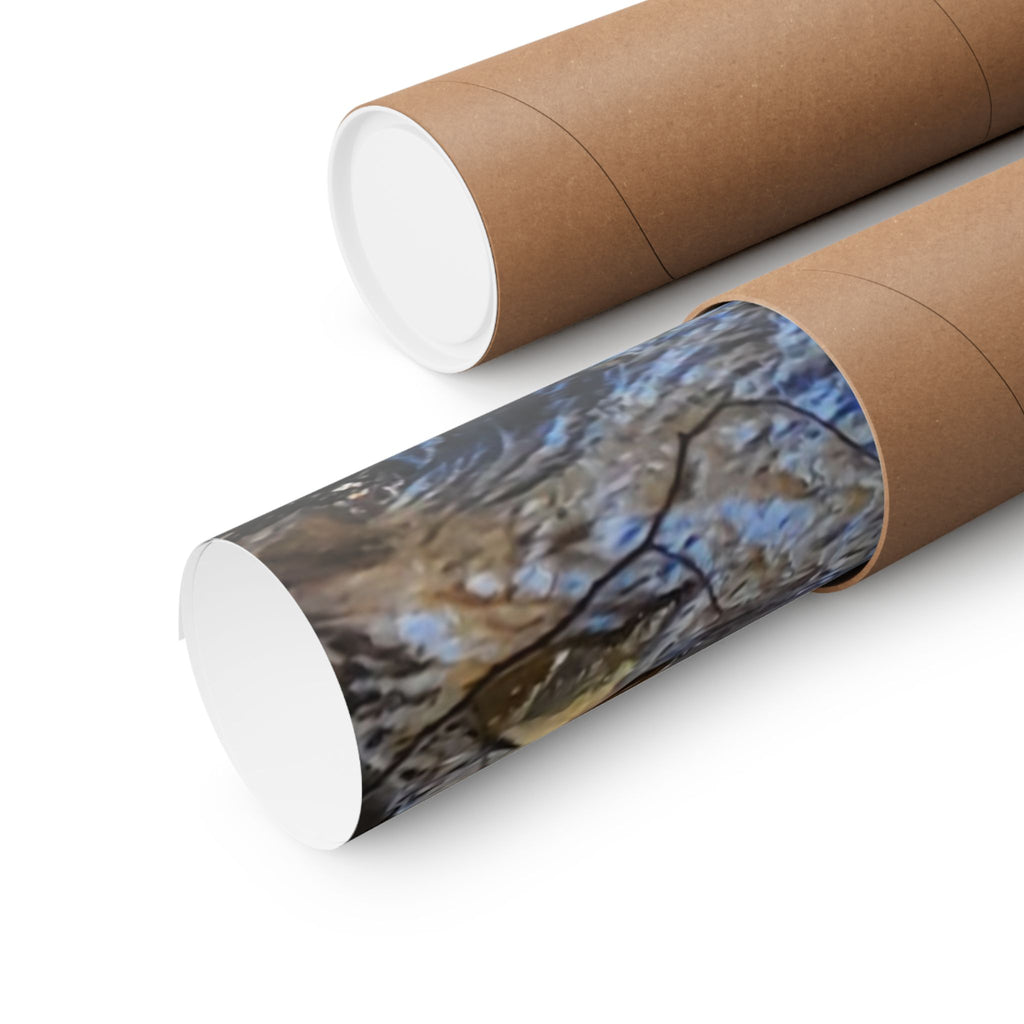 River Stream Nature Poster — Matte Vertical Wall Art for Home & Cabin Décor