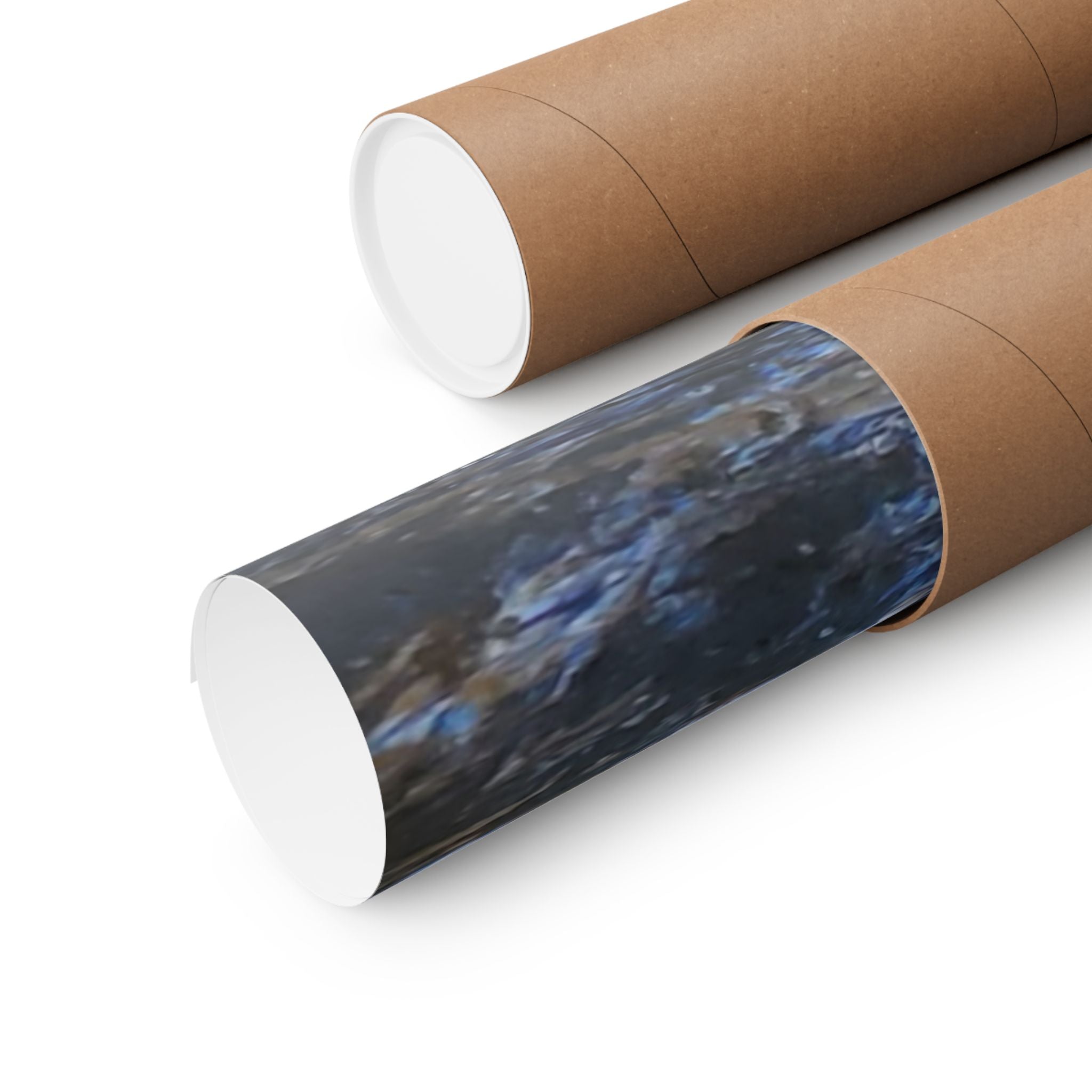 River Stream Nature Poster — Matte Vertical Wall Art for Home & Cabin Décor