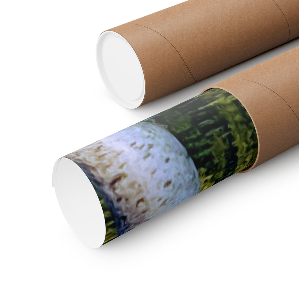Birch Lake Reflection Matte Poster — Vertical Nature Wall Art