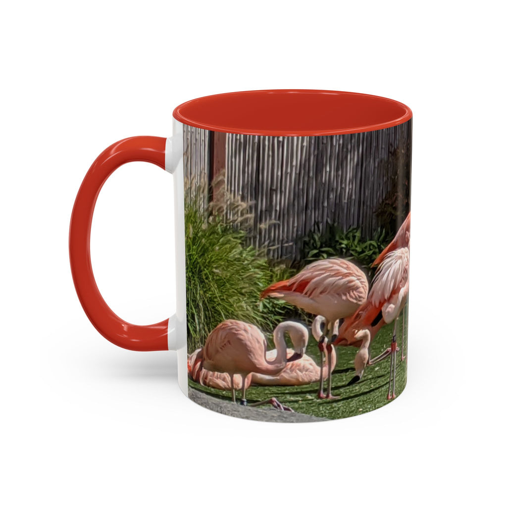 Flamingo Coffee Mug — Pink Tropical Bird Photo Print, Ceramic Tea Cup, Nature Gift, 11oz or 15oz