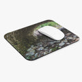 Stone Arch Trail Mouse Pad — Scenic Forest Bridge Desk Mat