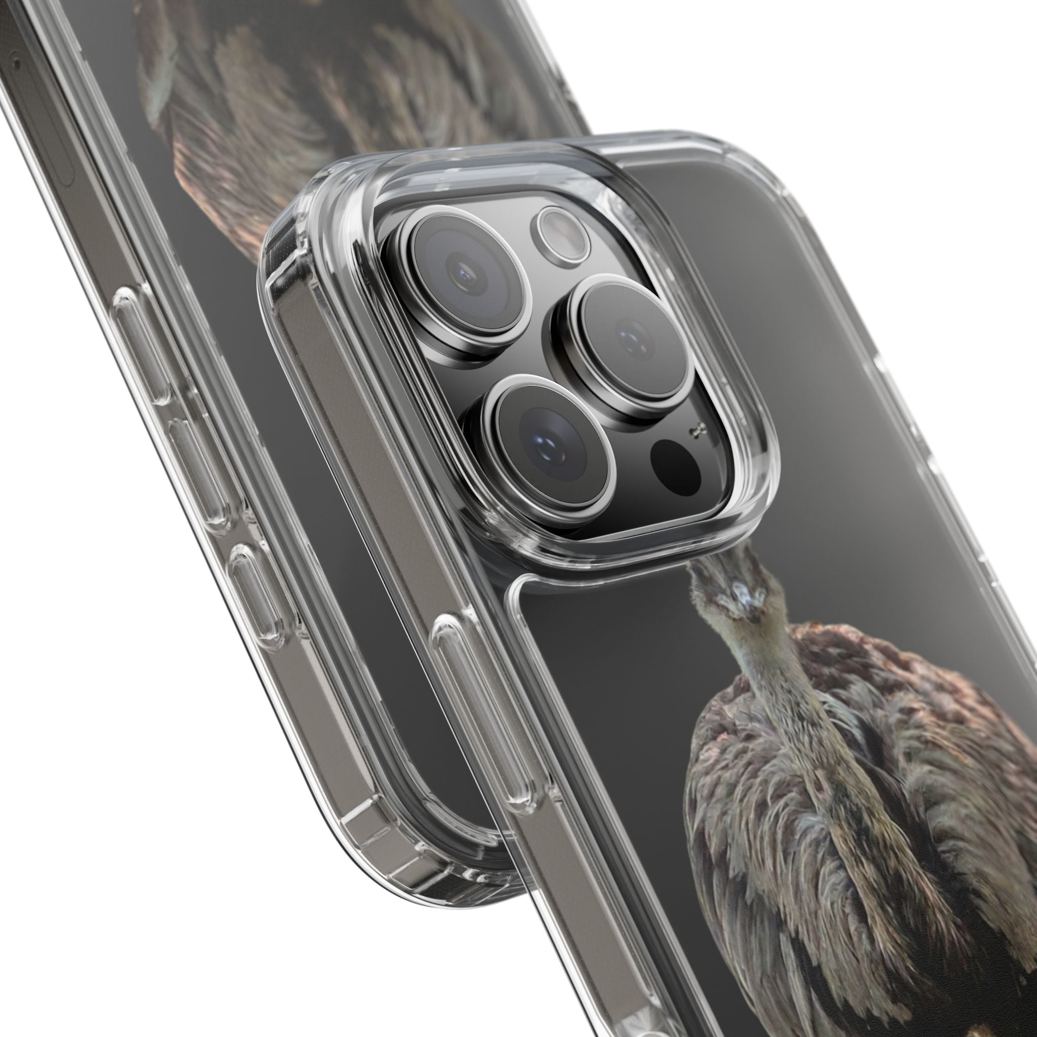 Clear Phone Case — Cute Emu Bird Design