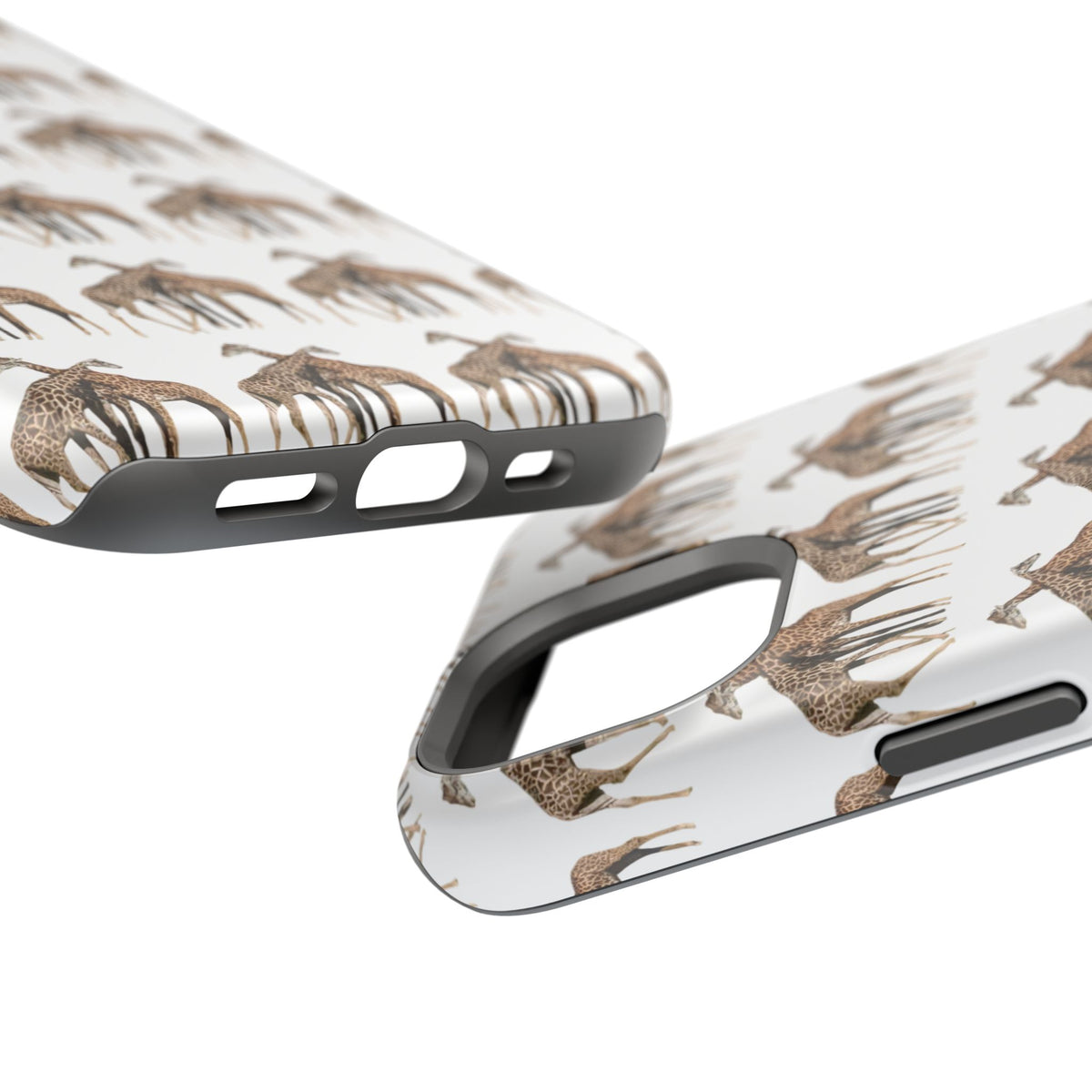 Giraffe Nature Photo Magnetic iPhone & Samsung Case — MagSafe Compatible, Dual-Layer Impact-Resistant Cover, Wildlife Gift