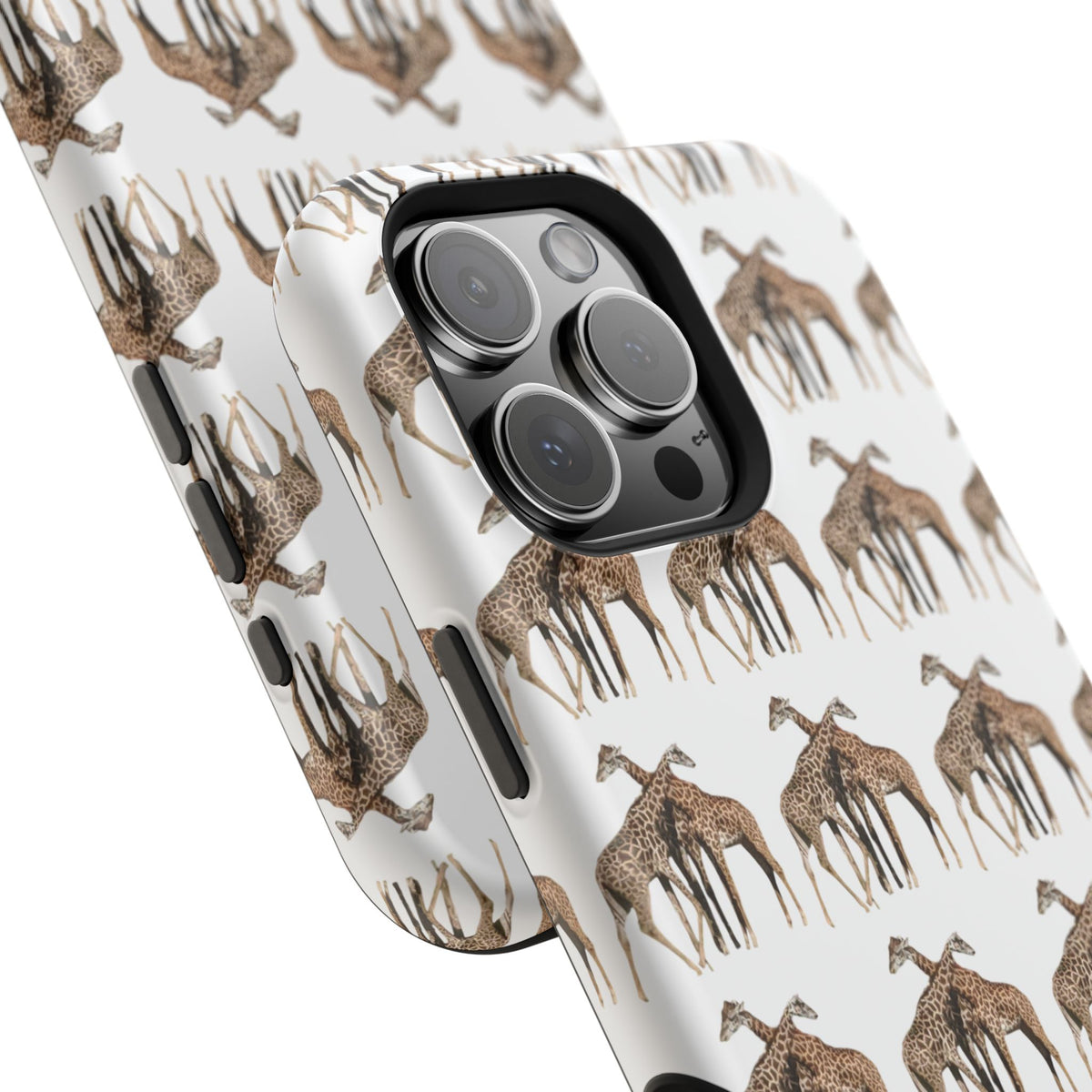 Giraffe Nature Photo Magnetic iPhone & Samsung Case — MagSafe Compatible, Dual-Layer Impact-Resistant Cover, Wildlife Gift