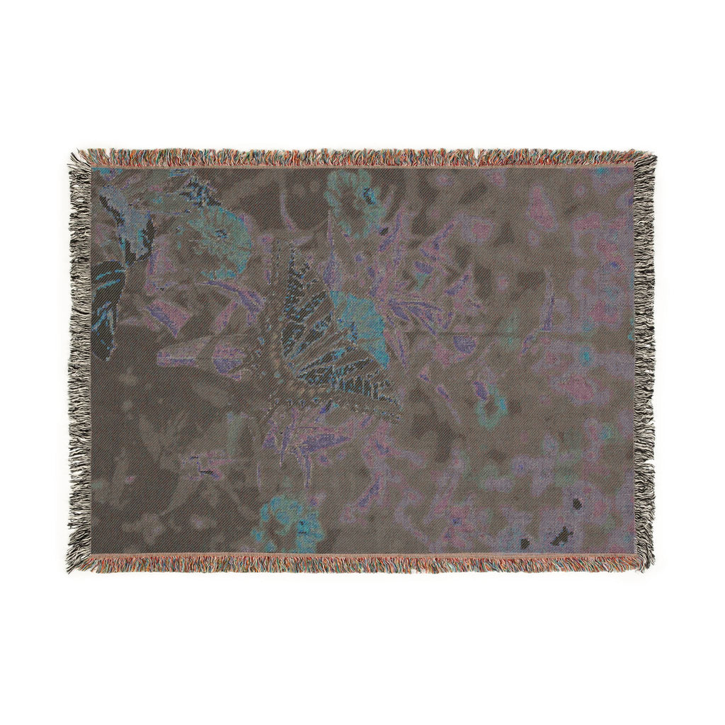Butterfly Garden Woven Blanket — Vintage Floral Throw