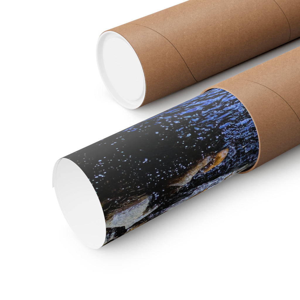Waterfall Nature Poster — Vertical Matte Landscape Print