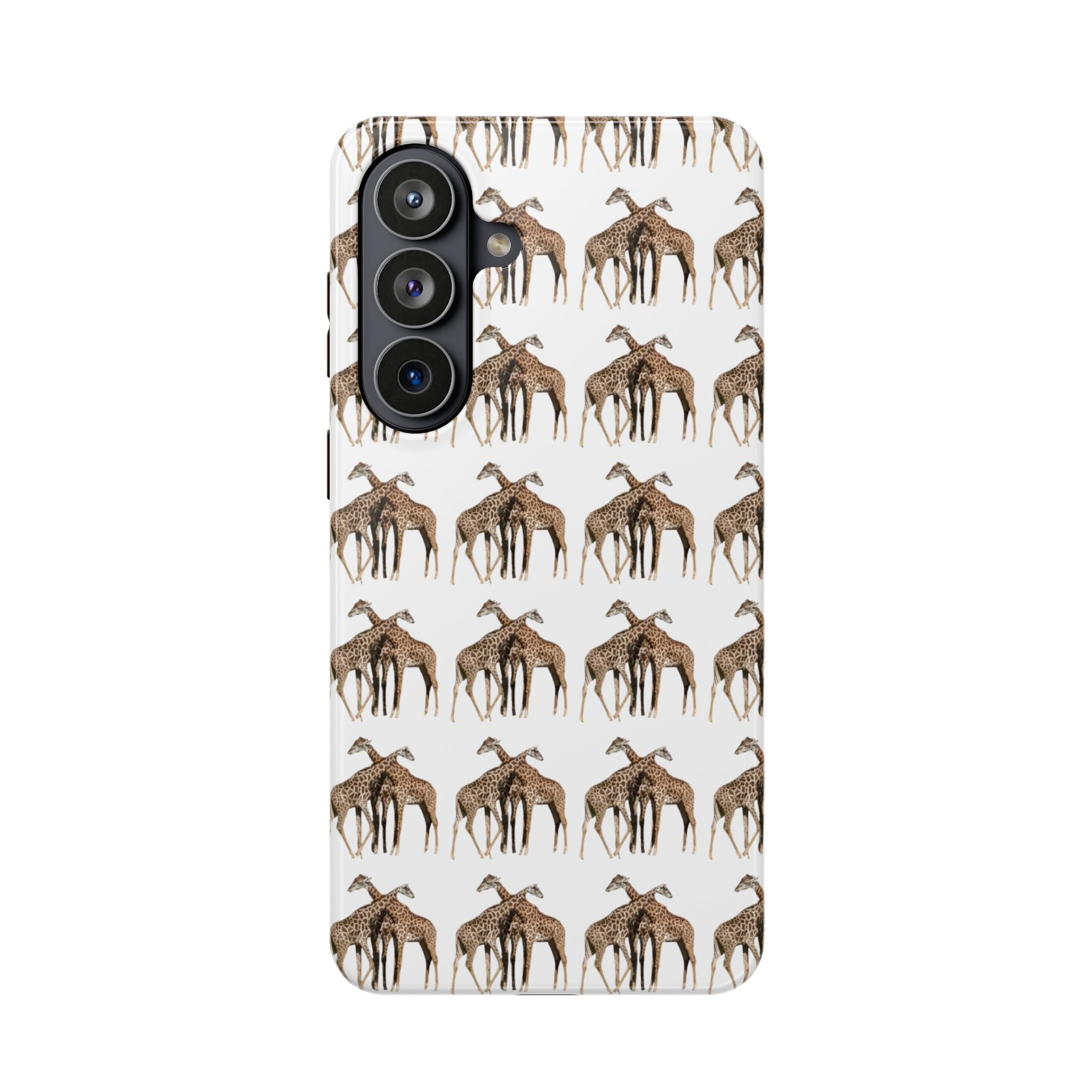 Giraffe Nature Photo Magnetic iPhone & Samsung Case — MagSafe Compatible, Dual-Layer Impact-Resistant Cover, Wildlife Gift