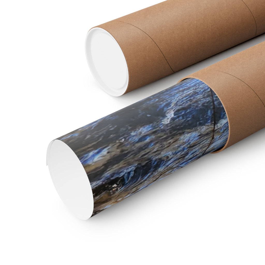 River Stream Nature Poster — Matte Vertical Wall Art for Home & Cabin Décor