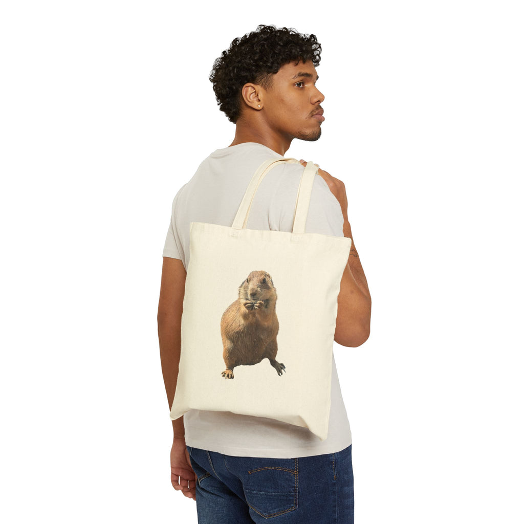 Prairie Dog Canvas Tote — Cute Rodent Eco Grocery Bag