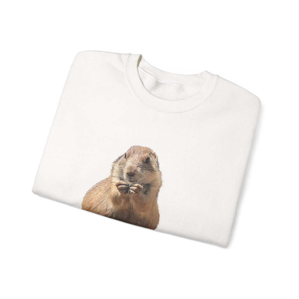 Prairie Dog Crewneck Sweatshirt — Cute Sitting Prairie Dog Graphic