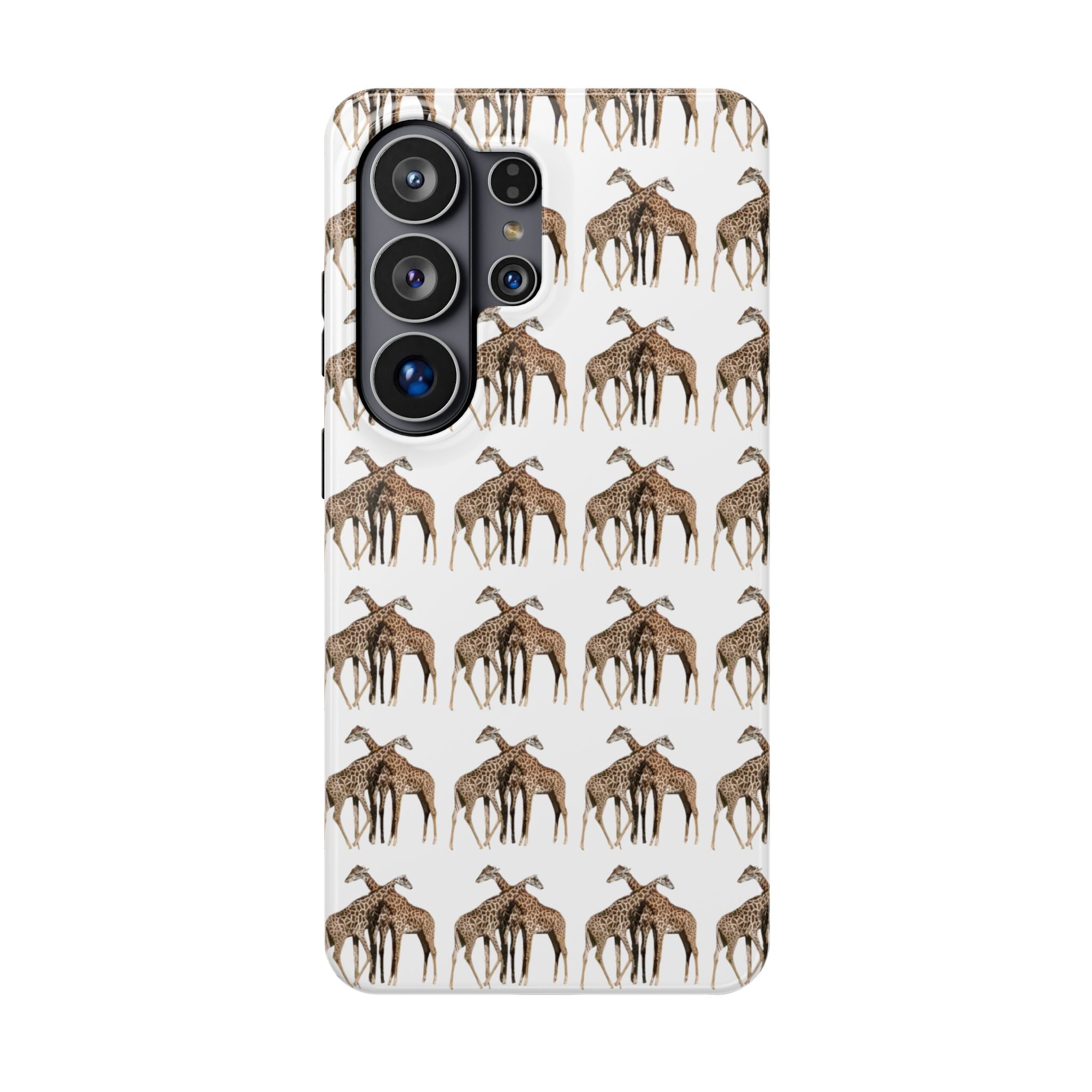 Giraffe Nature Photo Magnetic iPhone & Samsung Case — MagSafe Compatible, Dual-Layer Impact-Resistant Cover, Wildlife Gift