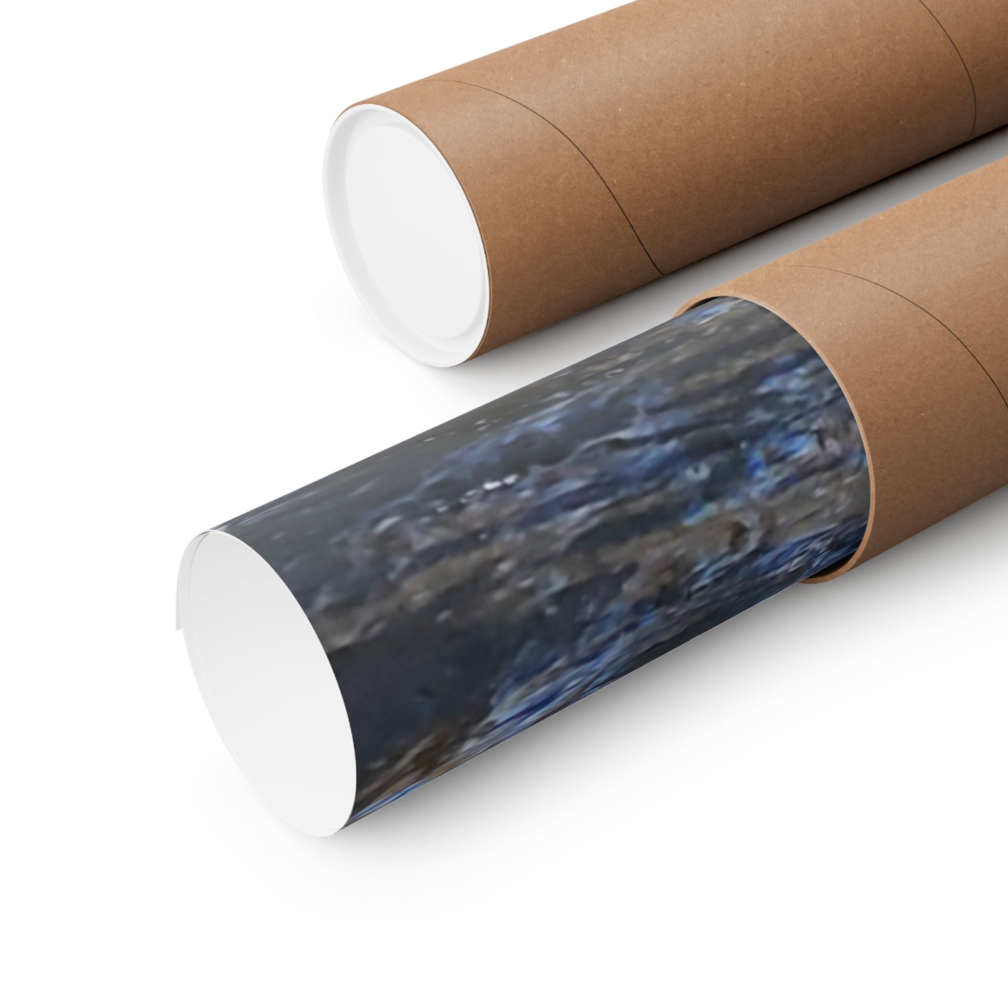 River Stream Nature Poster — Matte Vertical Wall Art for Home & Cabin Décor