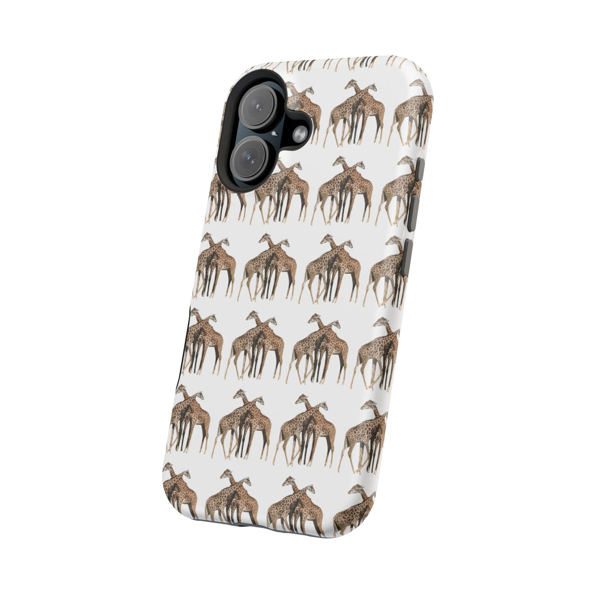 Giraffe Nature Photo Magnetic iPhone & Samsung Case — MagSafe Compatible, Dual-Layer Impact-Resistant Cover, Wildlife Gift