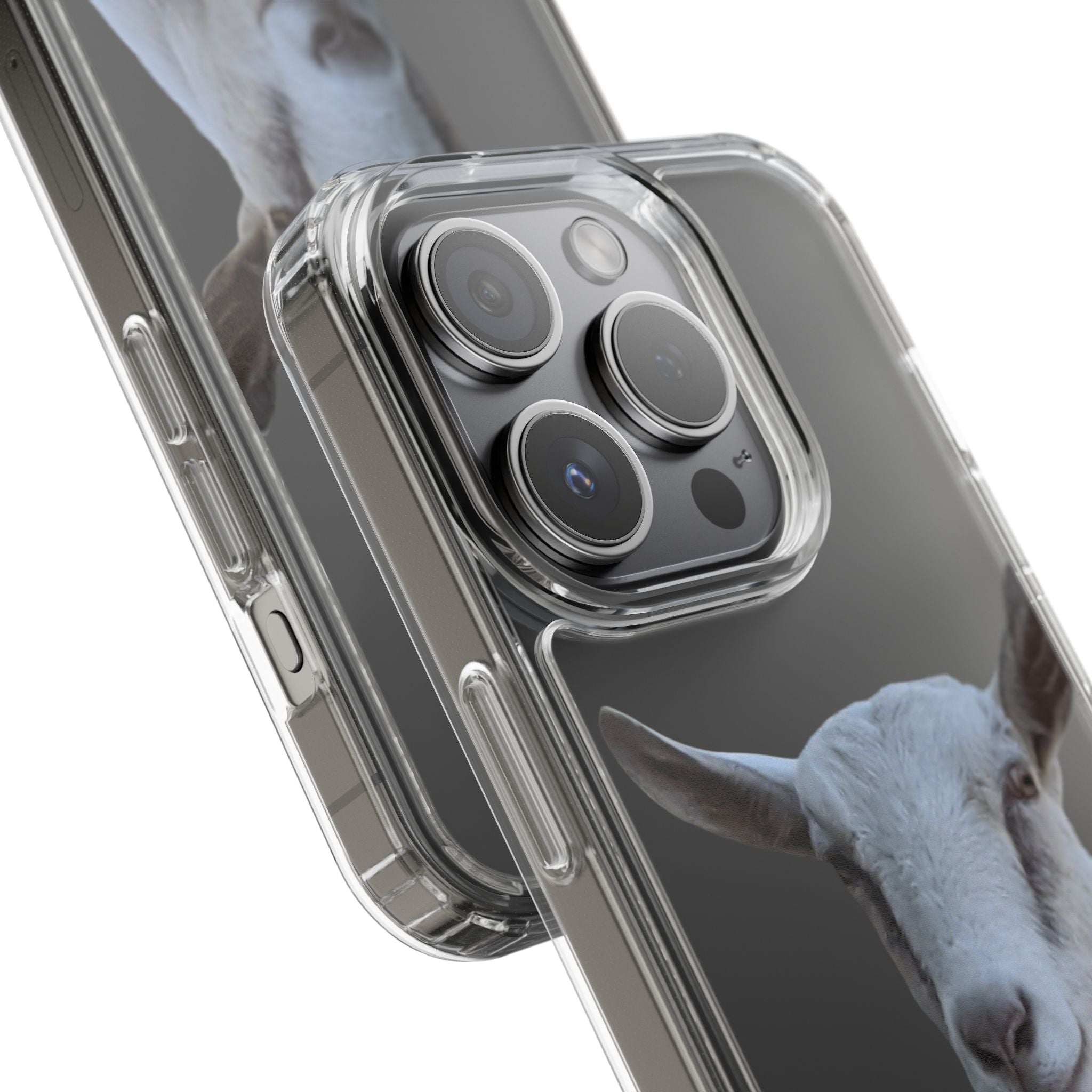 Goat Portrait Clear Phone Case