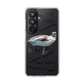 Clear Penguin Phone Case — Cute Floating Penguin with Casual Greetings, Clear Impact‑Resistant iPhone Case