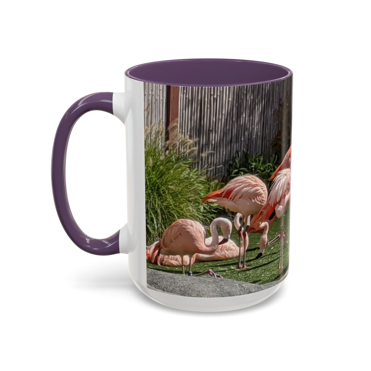 Flamingo Coffee Mug — Pink Tropical Bird Photo Print, Ceramic Tea Cup, Nature Gift, 11oz or 15oz