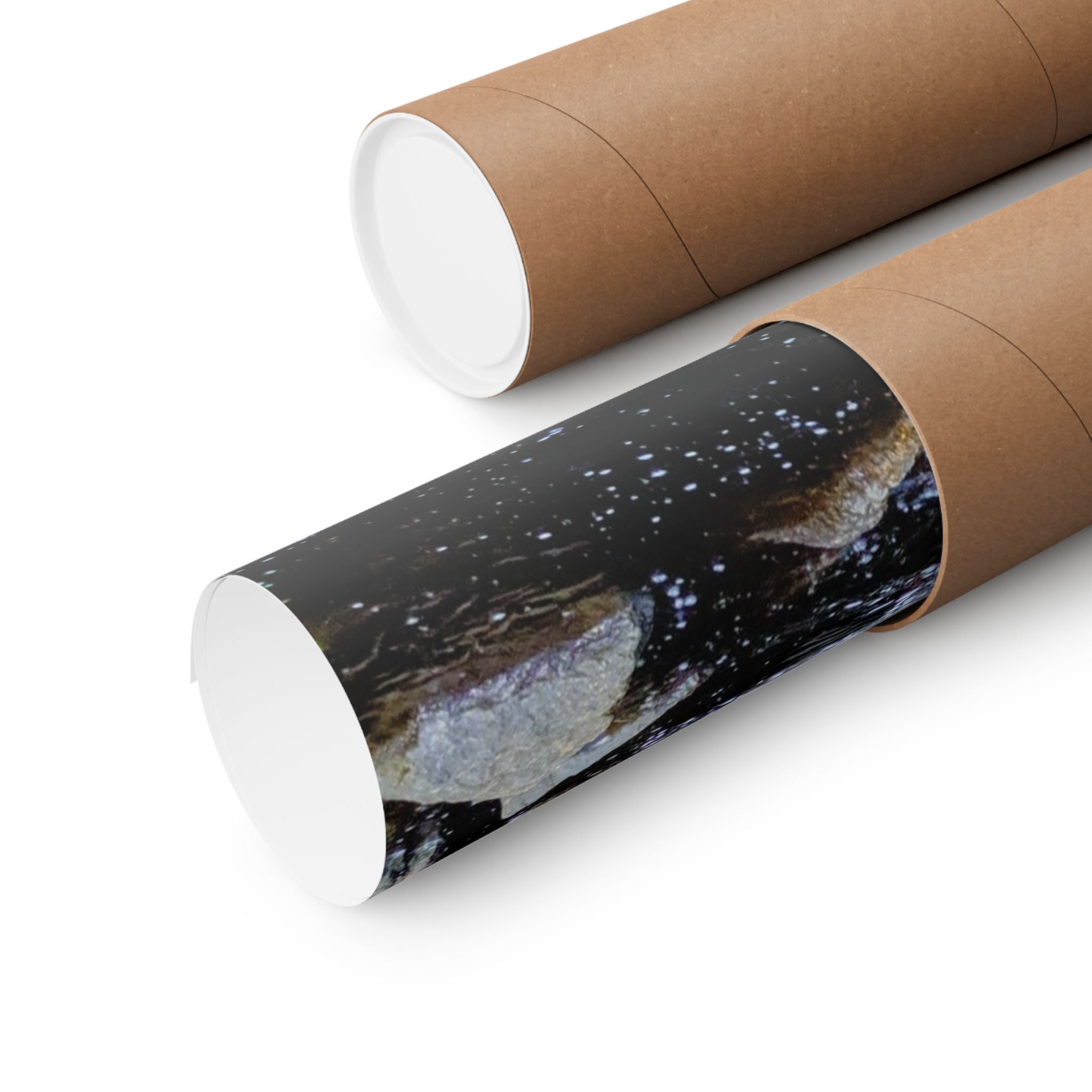 Waterfall Nature Poster — Vertical Matte Landscape Print