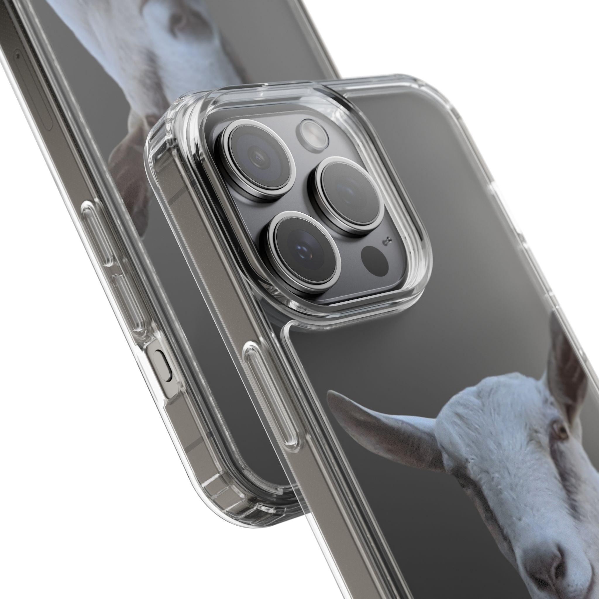Goat Portrait Clear Phone Case