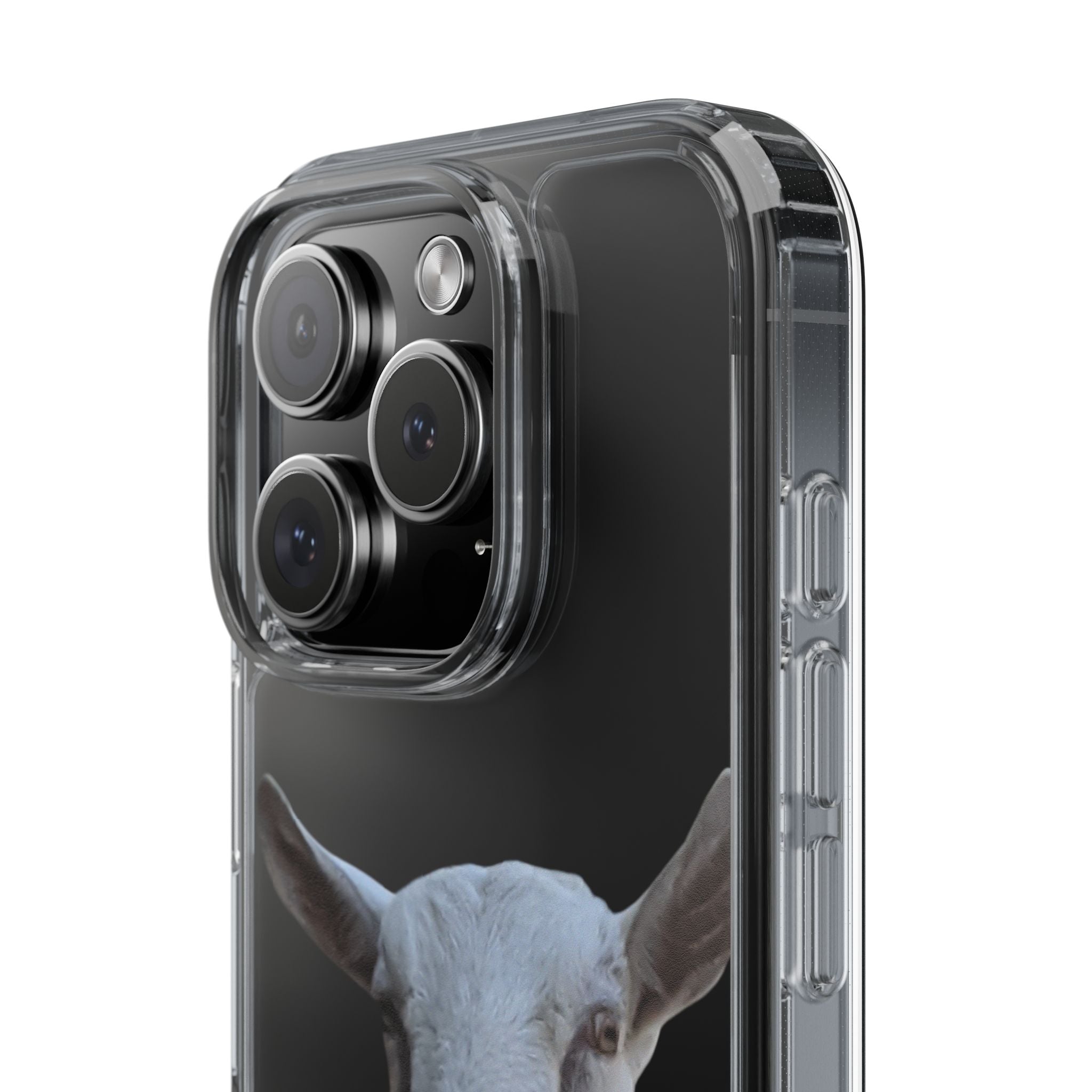 Goat Portrait Clear Phone Case