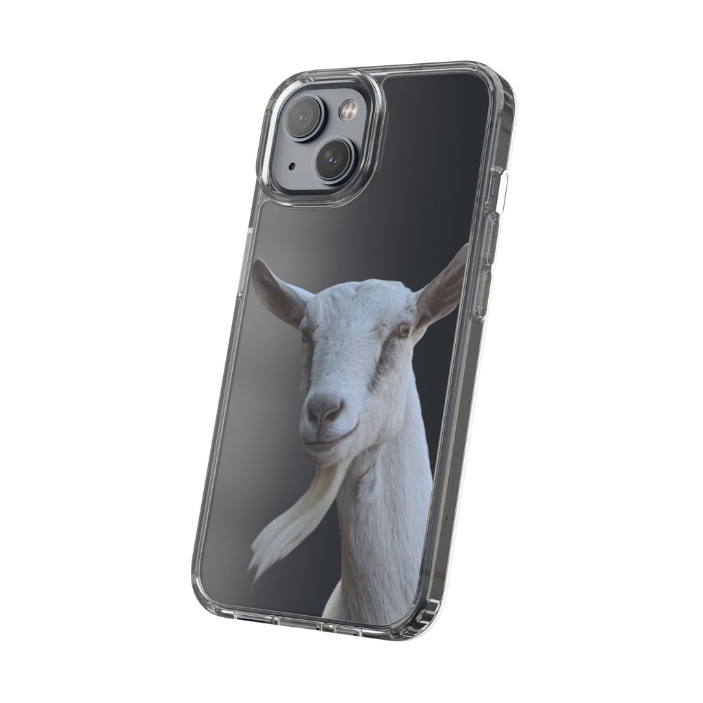 Goat Portrait Clear Phone Case