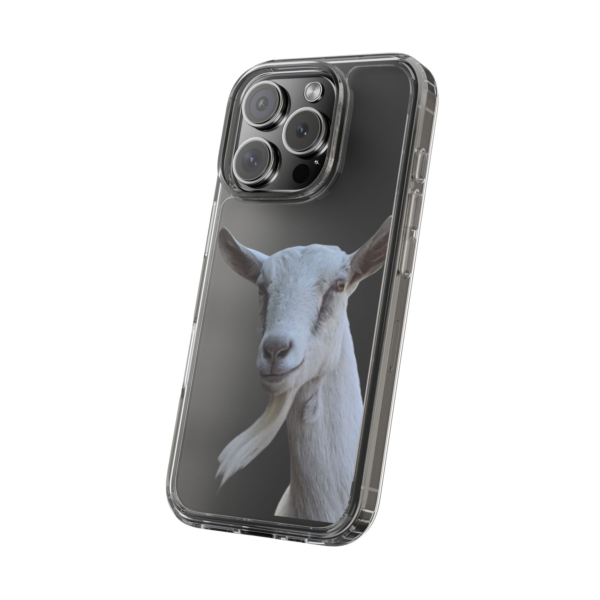 Goat Portrait Clear Phone Case