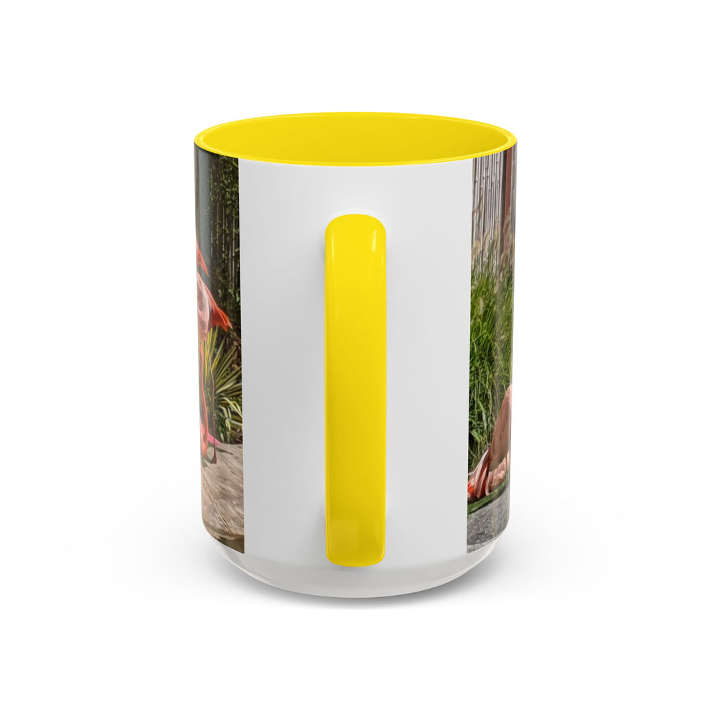 Flamingo Coffee Mug — Pink Tropical Bird Photo Print, Ceramic Tea Cup, Nature Gift, 11oz or 15oz