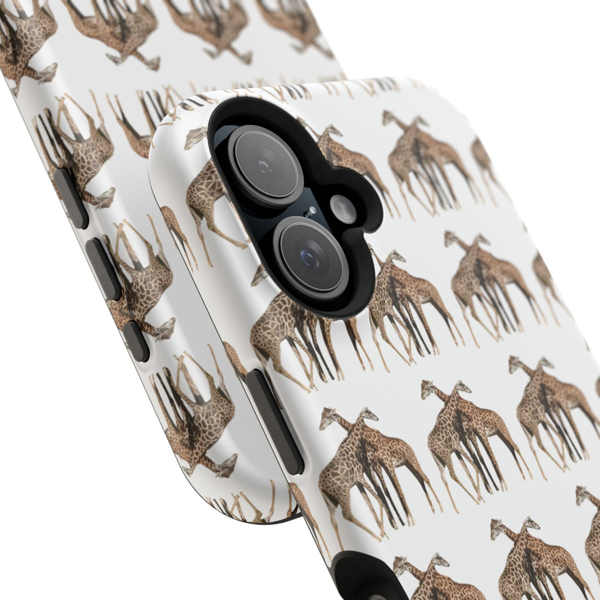 Giraffe Nature Photo Magnetic iPhone & Samsung Case — MagSafe Compatible, Dual-Layer Impact-Resistant Cover, Wildlife Gift
