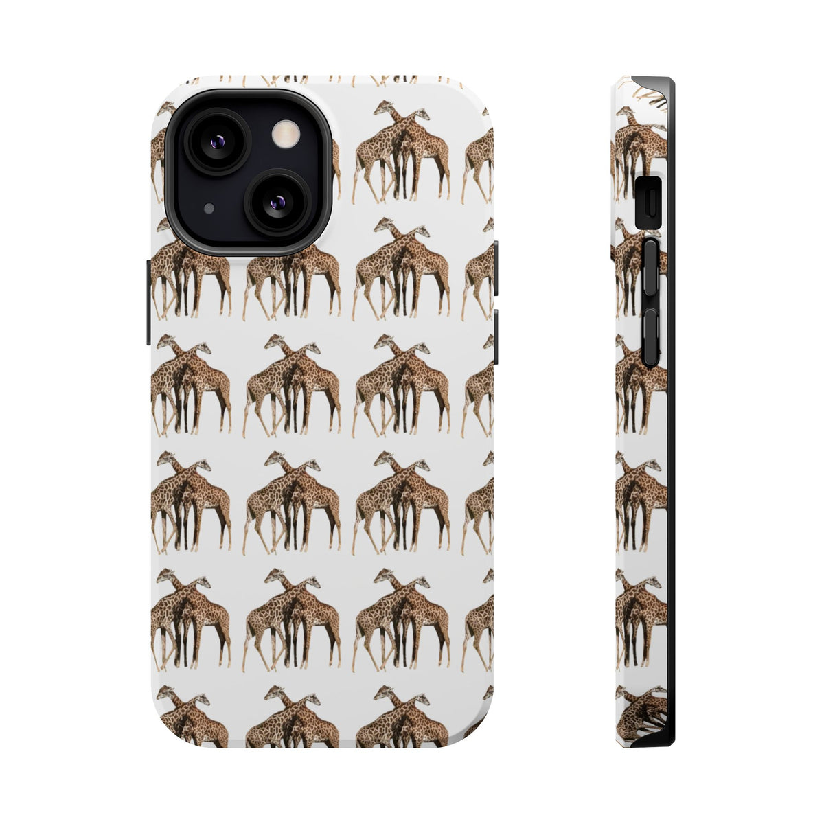 Giraffe Nature Photo Magnetic iPhone & Samsung Case — MagSafe Compatible, Dual-Layer Impact-Resistant Cover, Wildlife Gift