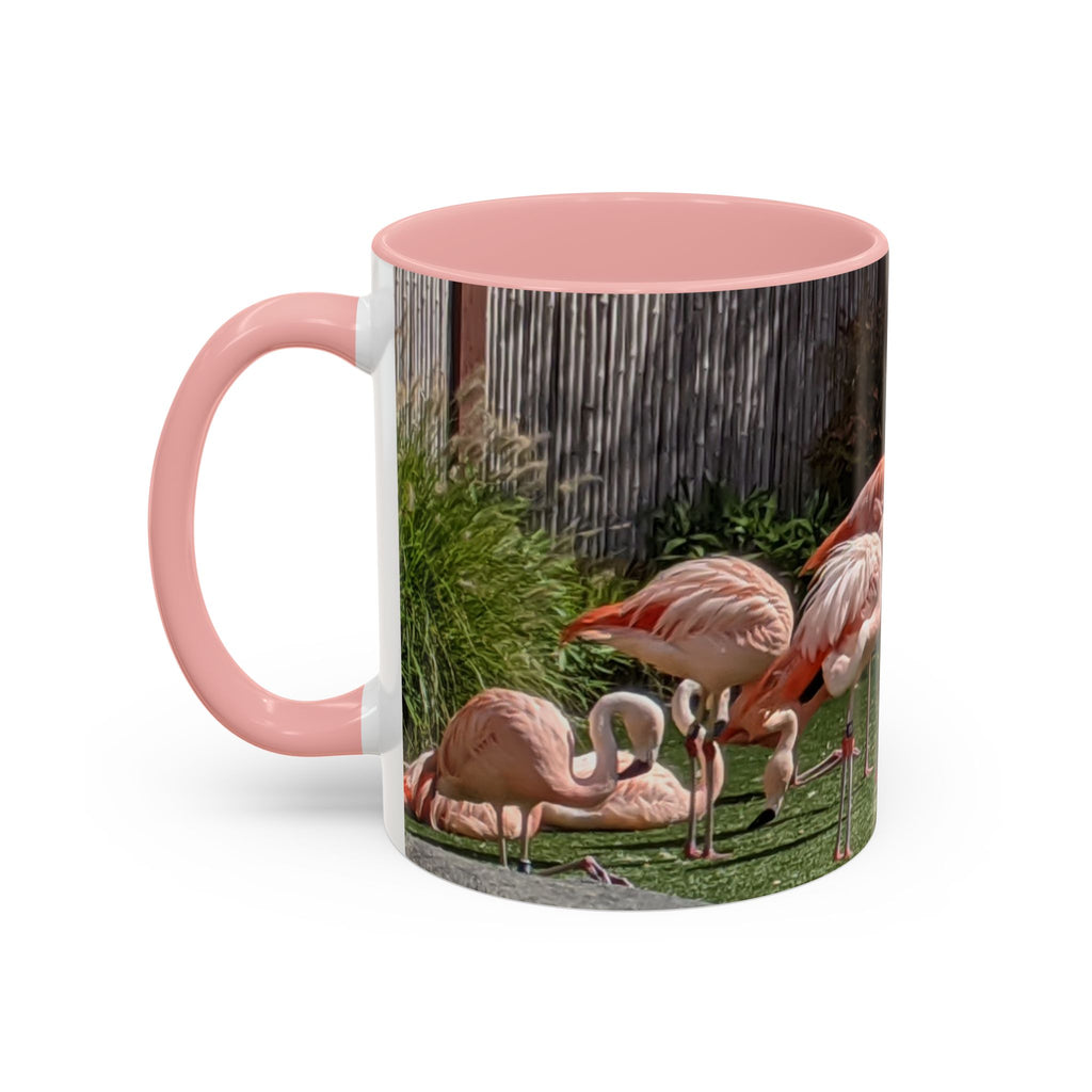 Flamingo Coffee Mug — Pink Tropical Bird Photo Print, Ceramic Tea Cup, Nature Gift, 11oz or 15oz