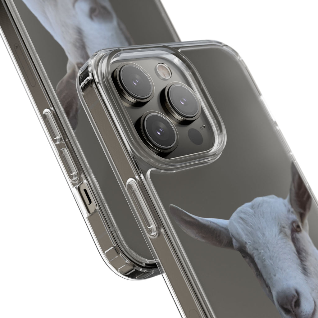 Goat Portrait Clear Phone Case