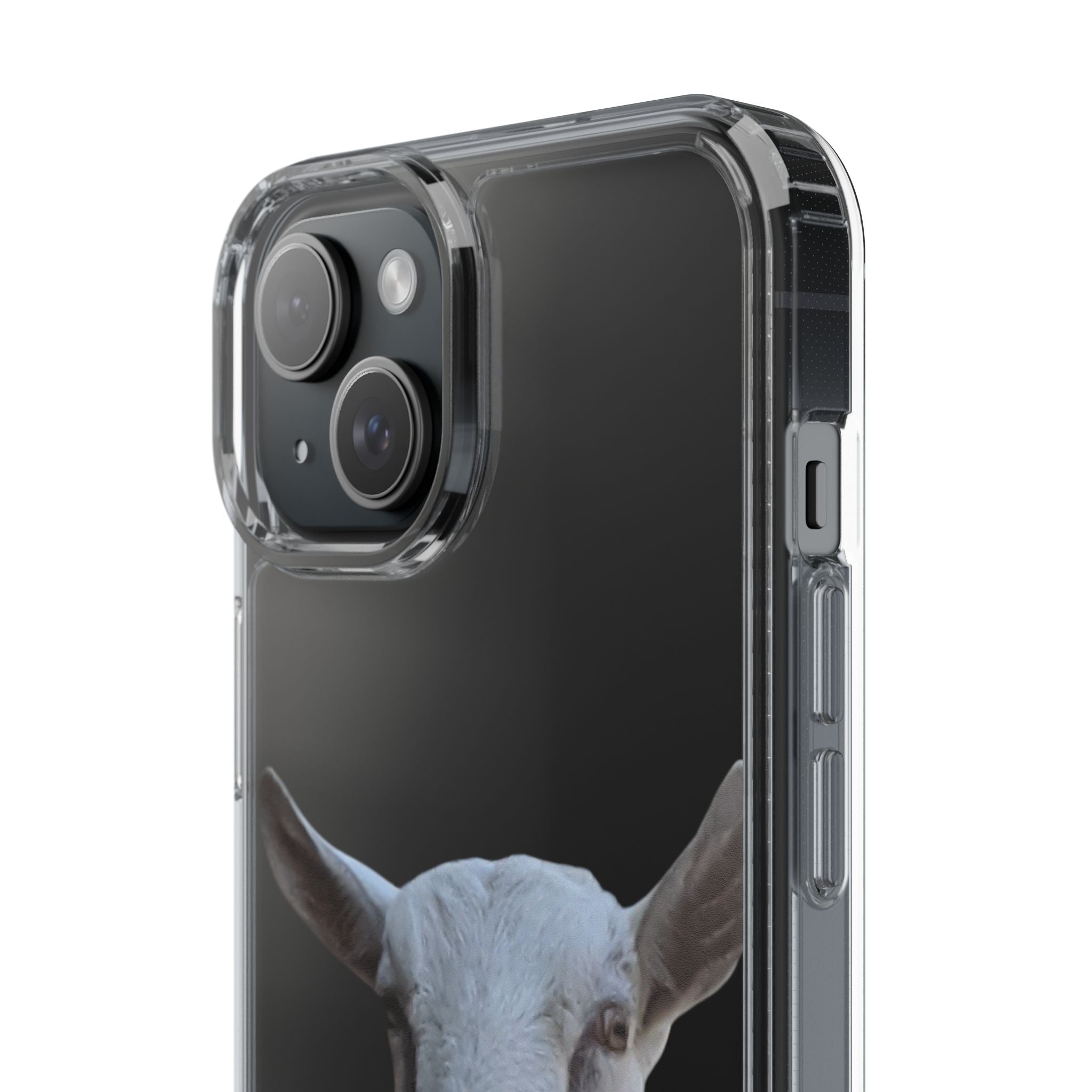 Goat Portrait Clear Phone Case