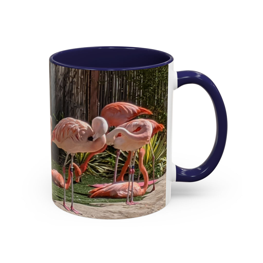 Flamingo Coffee Mug — Pink Tropical Bird Photo Print, Ceramic Tea Cup, Nature Gift, 11oz or 15oz