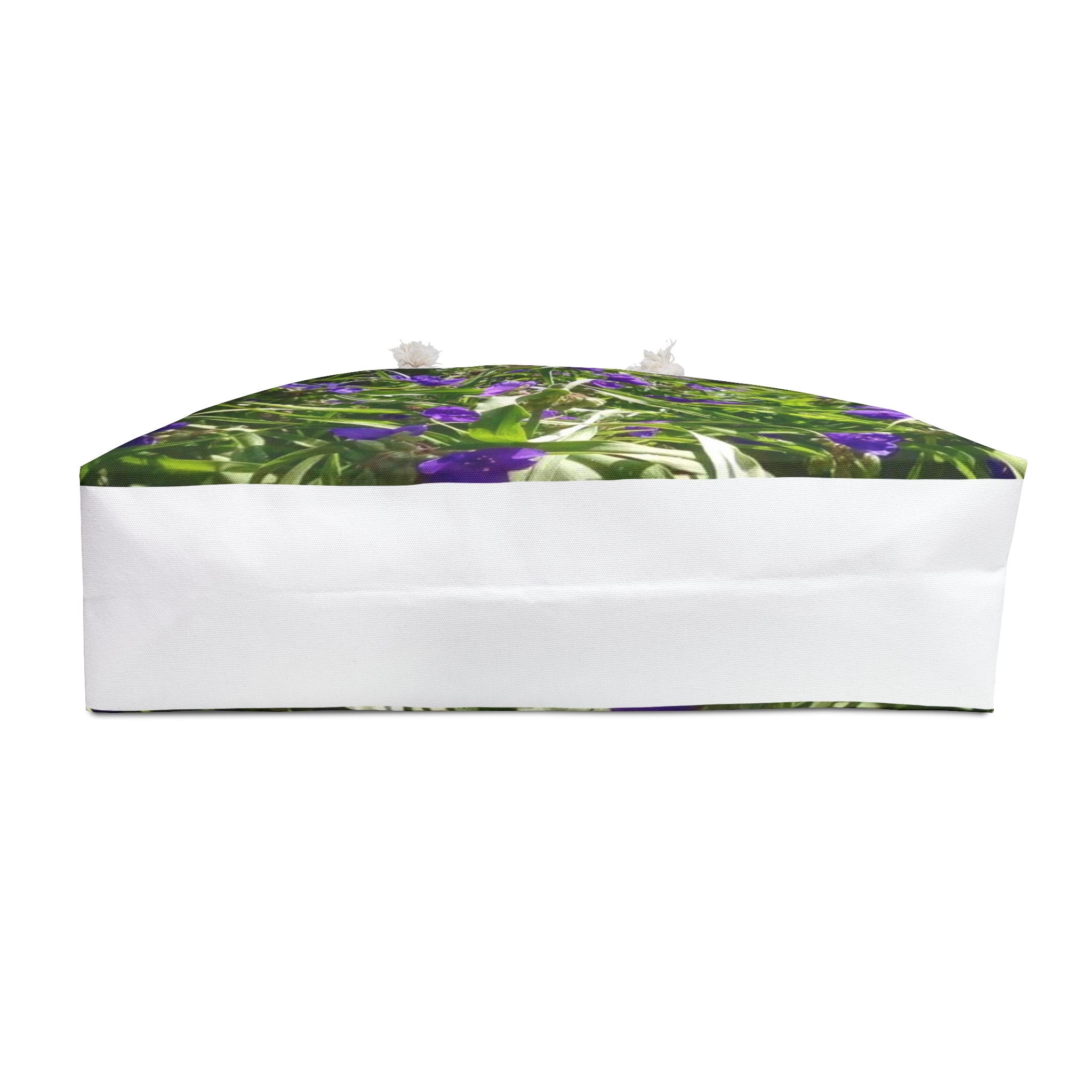 Floral Violet Weekender Bag — Purple Iris Garden Travel Tote