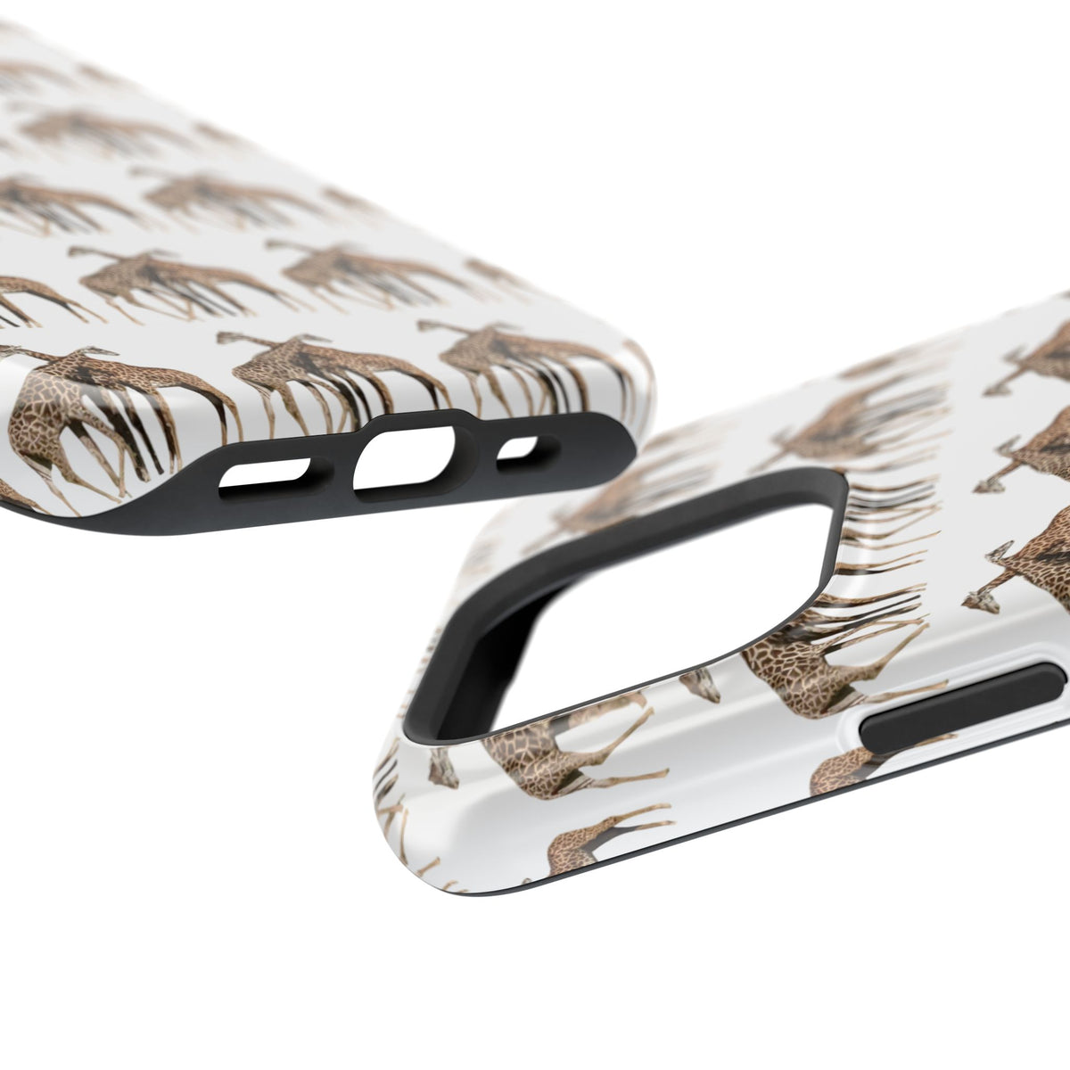 Giraffe Nature Photo Magnetic iPhone & Samsung Case — MagSafe Compatible, Dual-Layer Impact-Resistant Cover, Wildlife Gift