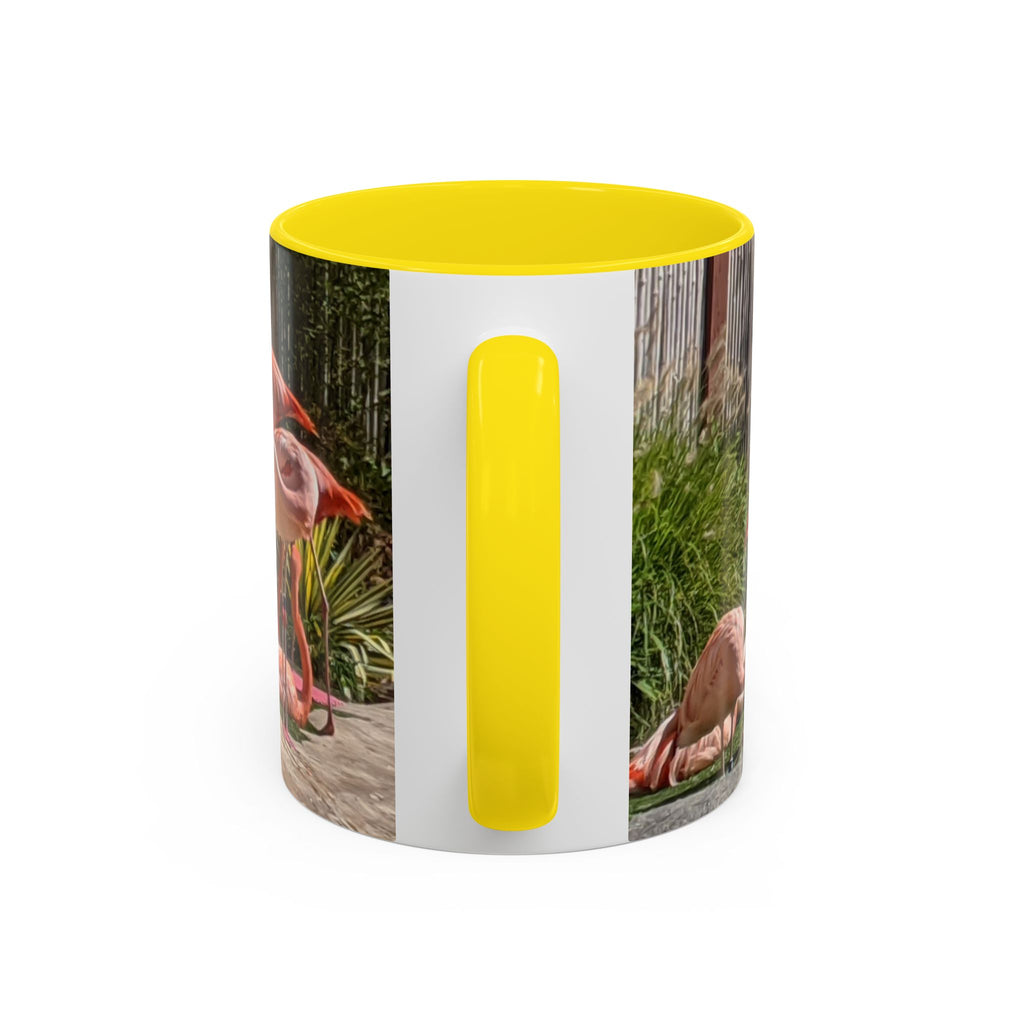 Flamingo Coffee Mug — Pink Tropical Bird Photo Print, Ceramic Tea Cup, Nature Gift, 11oz or 15oz