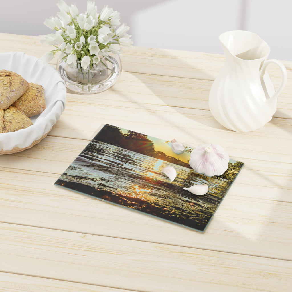 Forest Arch Cutting Board — Rustic Nature Photo Kitchen Board