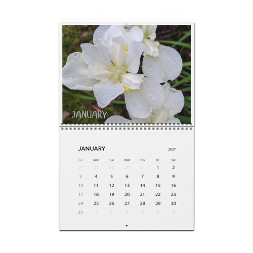 2027 Floral Wall Calendar — Monthly Photo Calendar