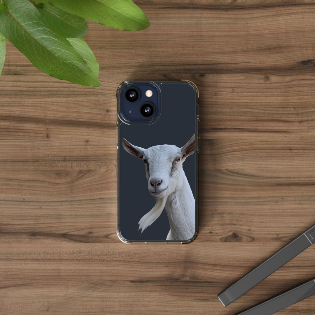 Goat Portrait Clear Phone Case