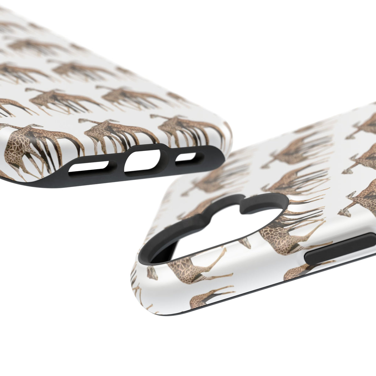 Giraffe Nature Photo Magnetic iPhone & Samsung Case — MagSafe Compatible, Dual-Layer Impact-Resistant Cover, Wildlife Gift