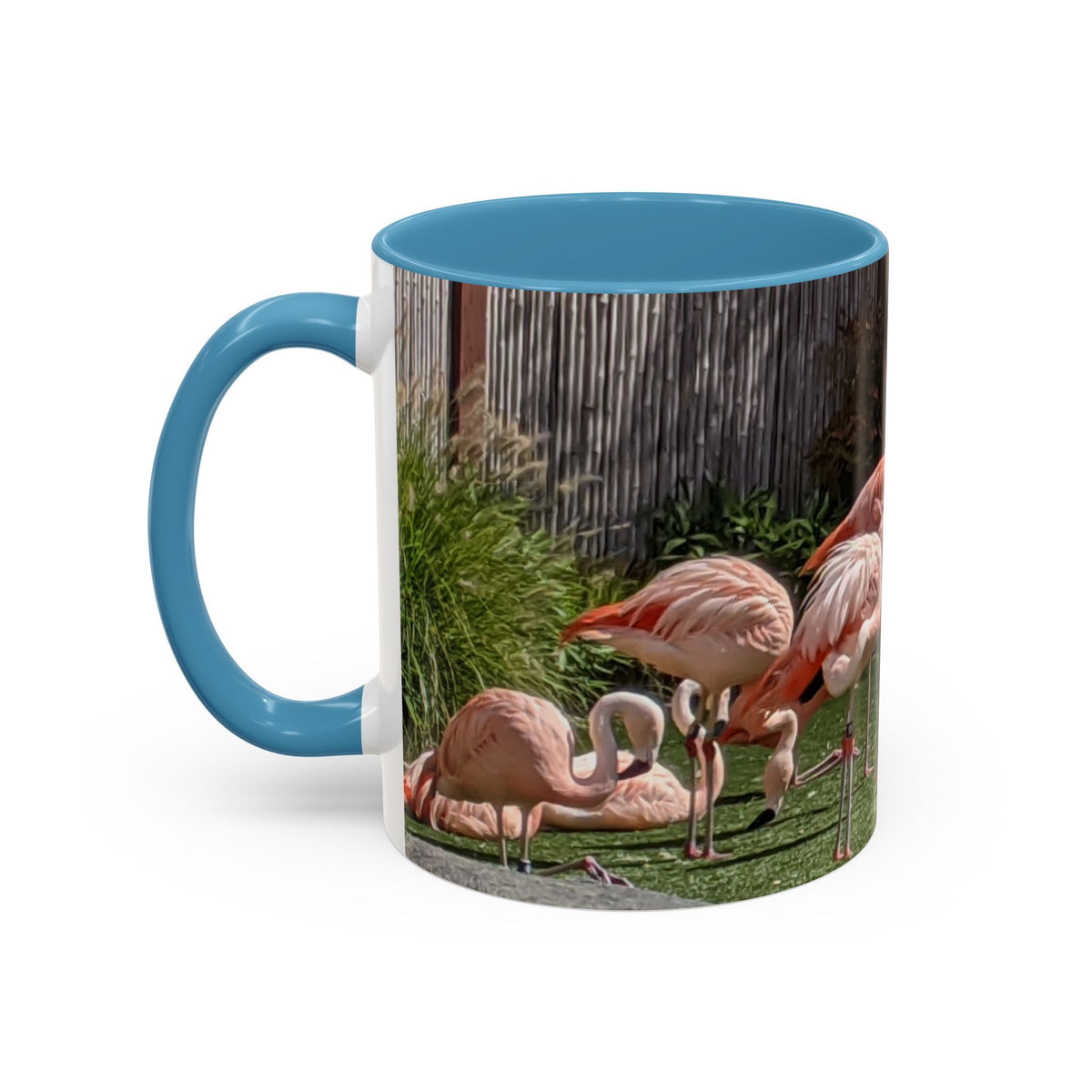 Flamingo Coffee Mug — Pink Tropical Bird Photo Print, Ceramic Tea Cup, Nature Gift, 11oz or 15oz