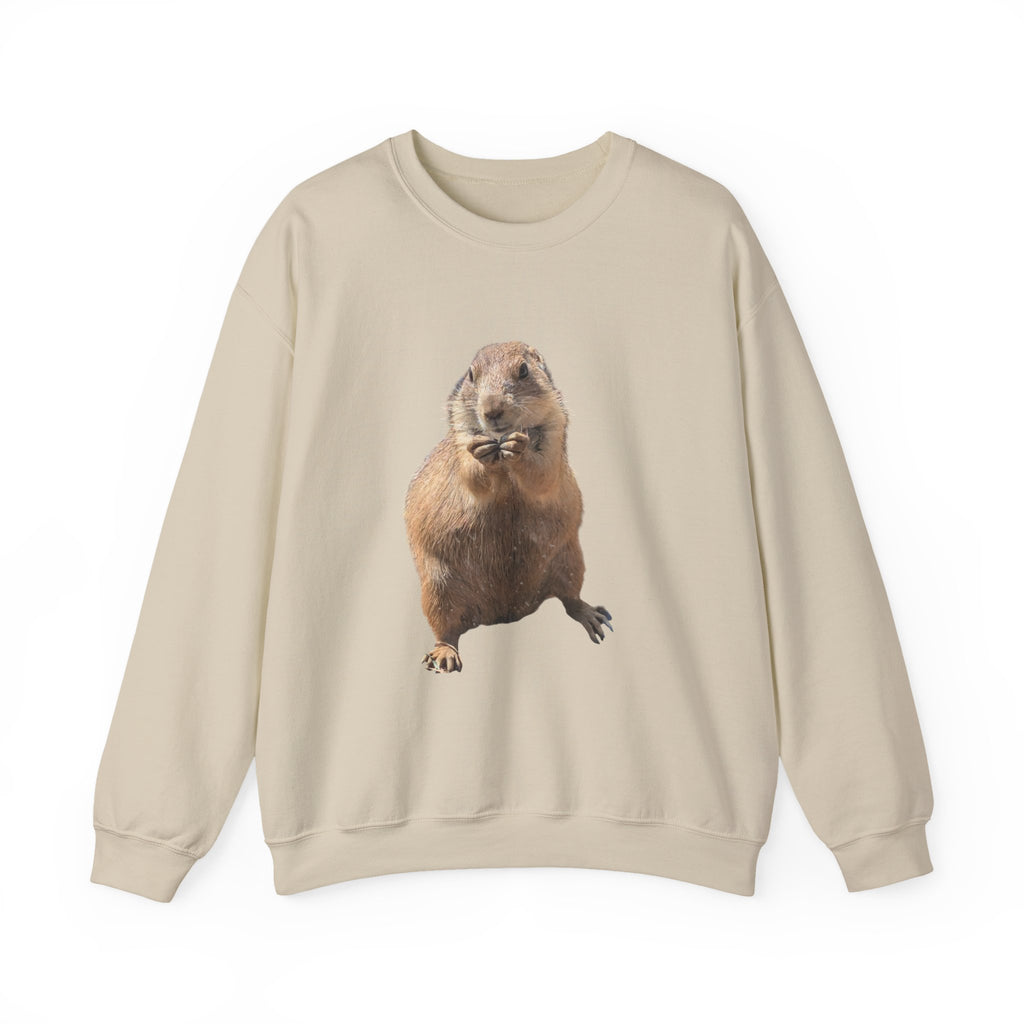 Prairie Dog Crewneck Sweatshirt — Cute Sitting Prairie Dog Graphic