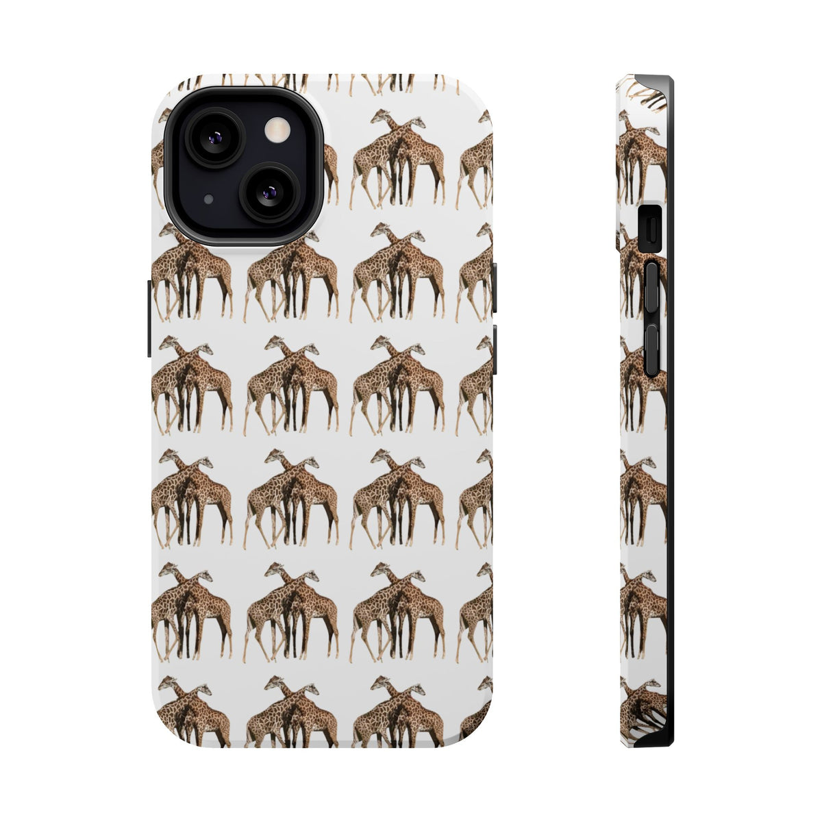 Giraffe Nature Photo Magnetic iPhone & Samsung Case — MagSafe Compatible, Dual-Layer Impact-Resistant Cover, Wildlife Gift