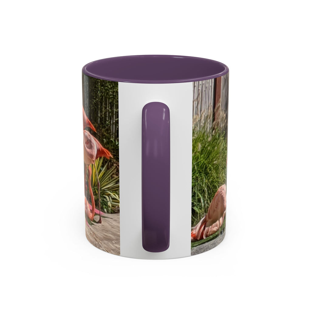 Flamingo Coffee Mug — Pink Tropical Bird Photo Print, Ceramic Tea Cup, Nature Gift, 11oz or 15oz