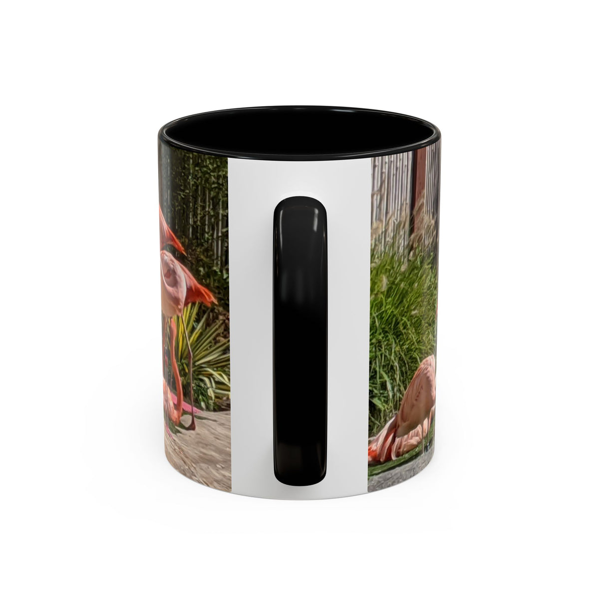 Flamingo Coffee Mug — Pink Tropical Bird Photo Print, Ceramic Tea Cup, Nature Gift, 11oz or 15oz