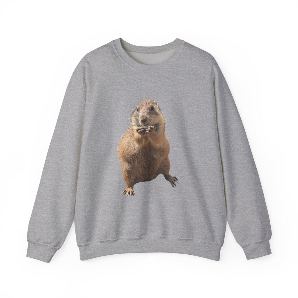 Prairie Dog Crewneck Sweatshirt — Cute Sitting Prairie Dog Graphic
