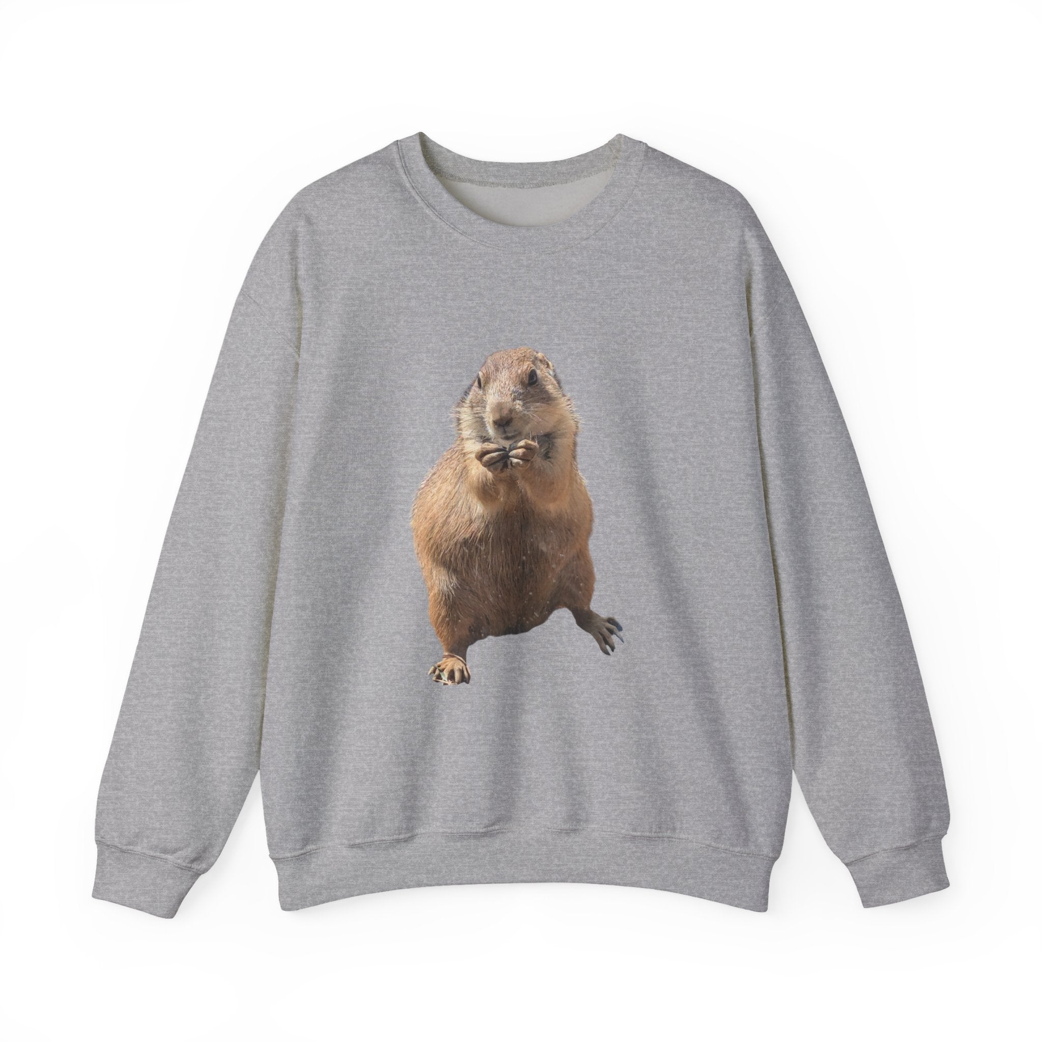 Prairie Dog Crewneck Sweatshirt — Cute Sitting Prairie Dog Graphic